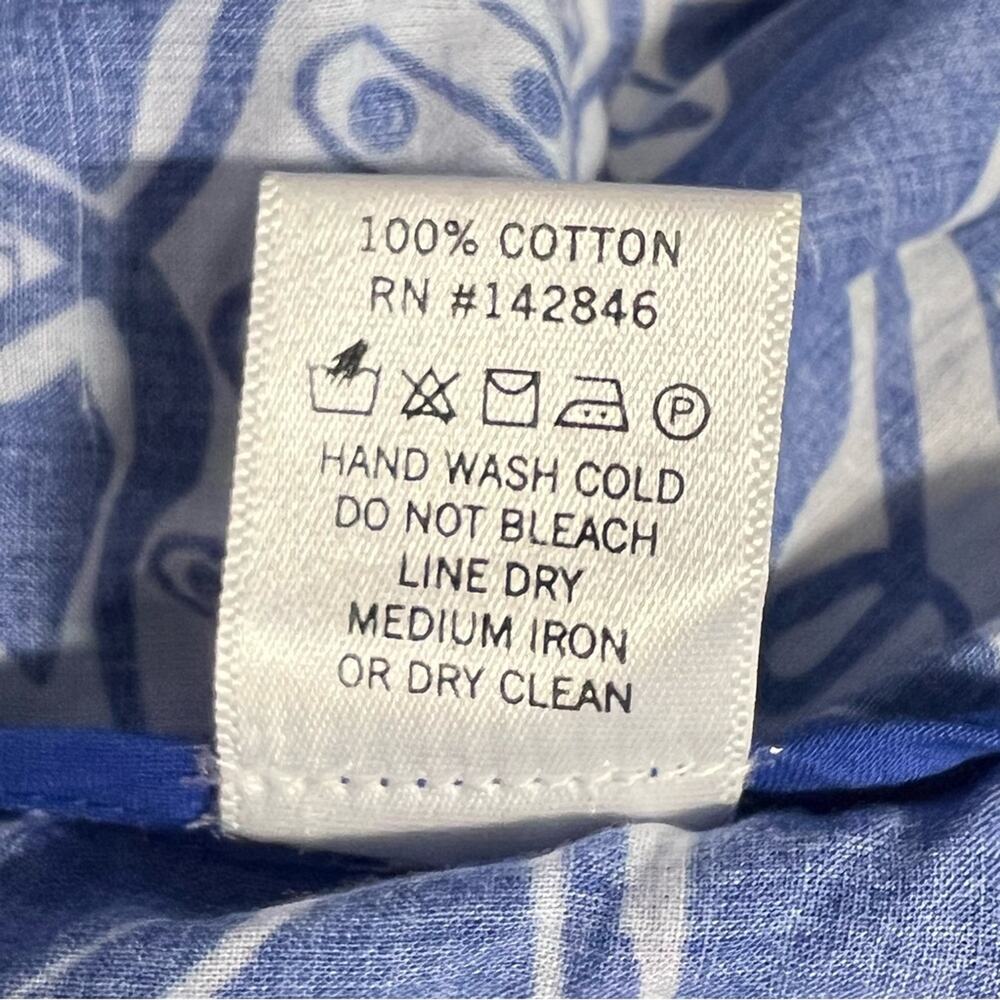 Rhode Women’s Sz M Blue Floral Print Mini Dress Emma Long Sleeve Mini - Picture 14 of 15